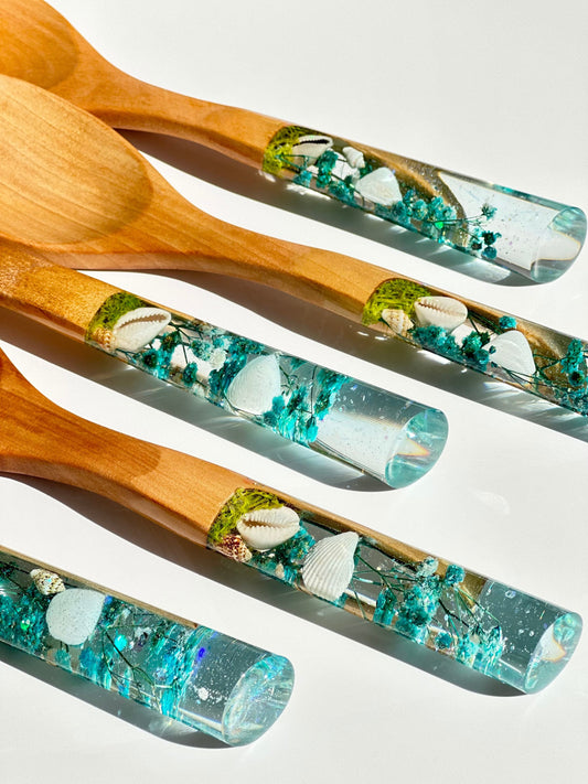 Okyanus Serisi 5 Parça Ahşap Pişirme Seti