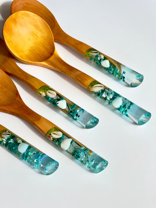 Okyanus Serisi 5 Parça Ahşap Pişirme Seti