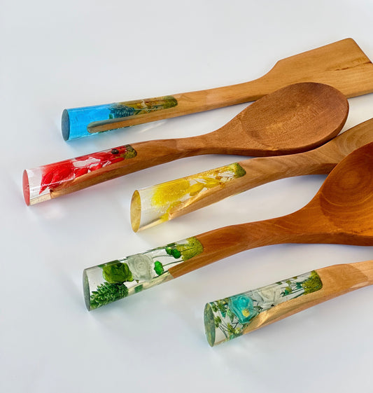 Rainbow Serisi 5 Parça Ahşap Pişirme Seti